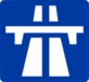 Motorway rules apply road sign