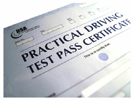 UK Practical Driving Test Pass Certificate